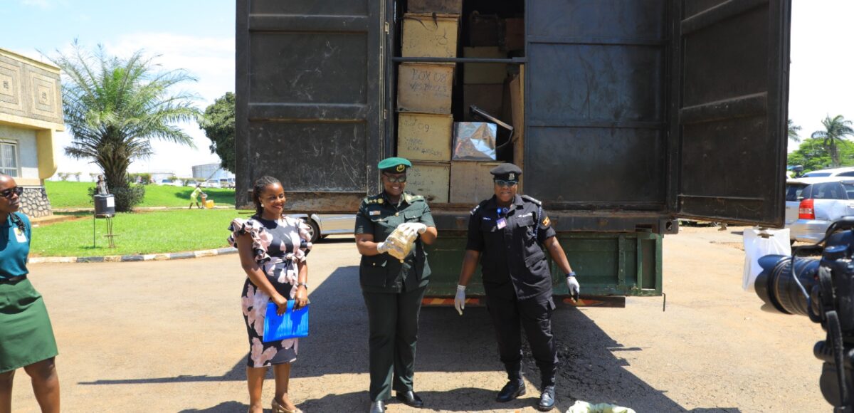Aviation Police hands over Wildlife confiscated exhibits to Uganda Wildlife Authority (7)